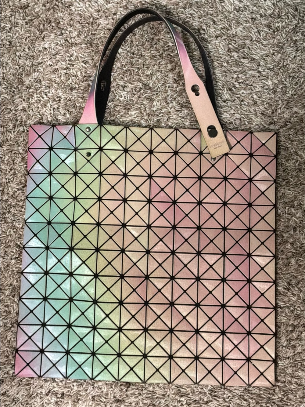 Authentic Issey Miyake Iridescent Geometric Tote Bag